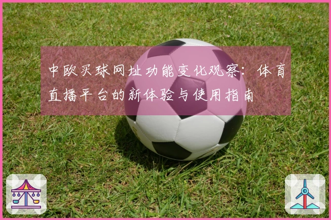 中欧买球网址功能变化观察：体育直播平台的新体验与使用指南